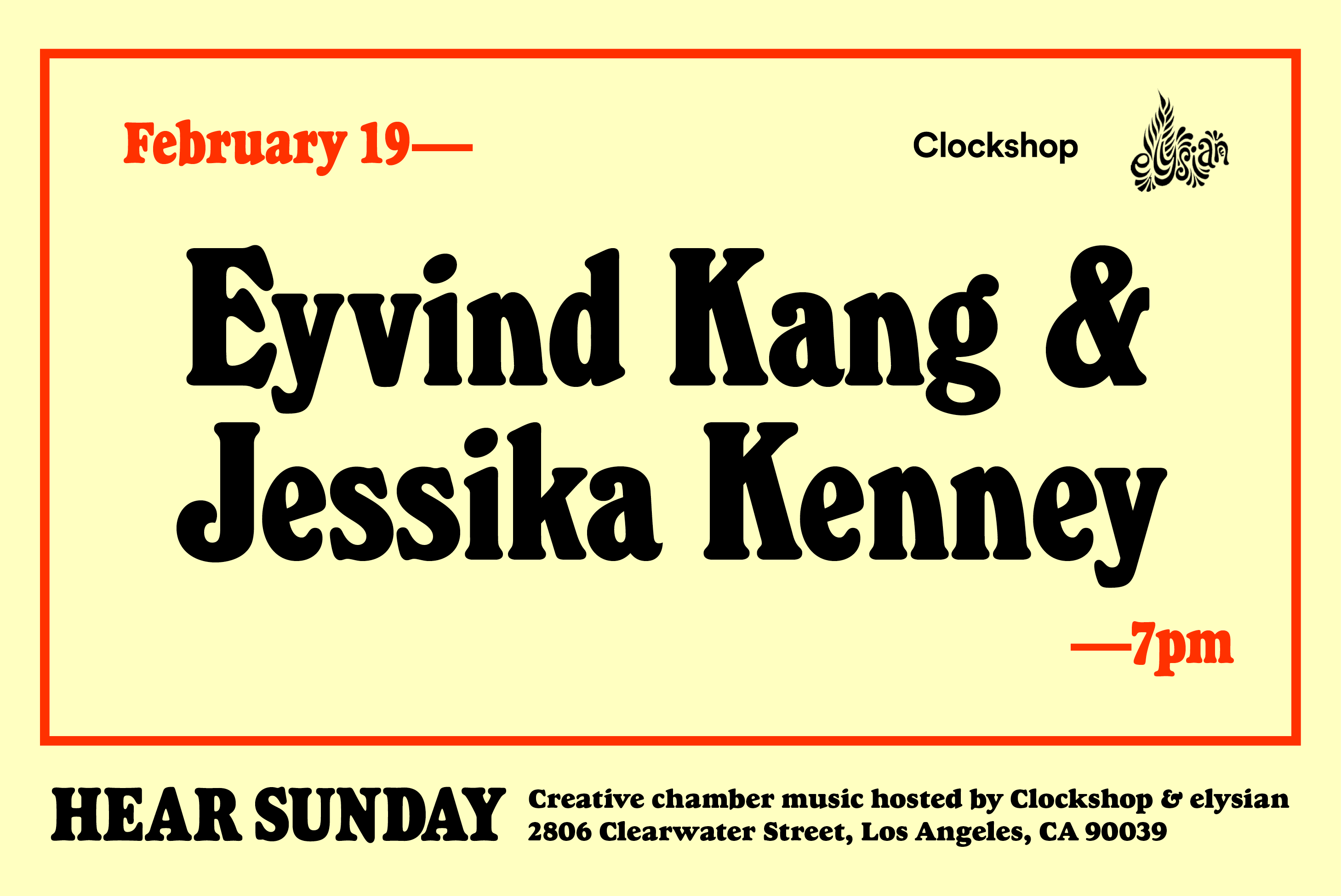 Eyvind Kang & Jessika Kenney